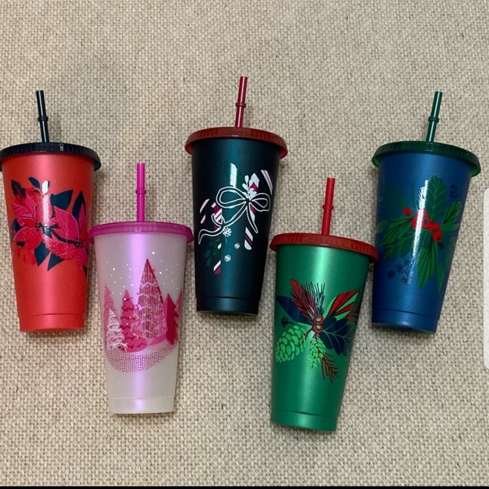 Starbucks 2021 Holiday Reusable Cold Cups 🌲